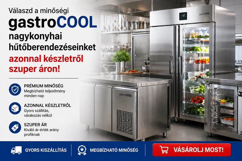 Nagykonyhai hűtőberendezés GastroCool