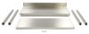 Maxima 09364027 Rozsdamentes asztal alsó polccal, hátsó felhajtással, lapraszerelt, 800x700x850mm