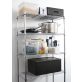   HENDI 812204 Krómozott huzalrács polcrendszer 5 polccal, 910x455x1830mm