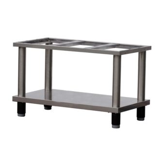   RM GASTRO REDFOX PO 90 L Készüléktartó elem, nyitott, lábakon álló, alsó polccal, 990mm (600-as főzősorhoz)
