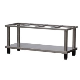   RM GASTRO REDFOX PO 120 L Készüléktartó elem, nyitott, lábakon álló, alsó polccal, 1320mm (600-as főzősorhoz)