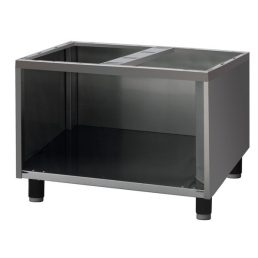   RM GASTRO REDFOX P 60 L Készüléktartó elem, 3 oldalról zárt, ajtók nélkül, lábakon álló, 660mm (600-as főzősorhoz)