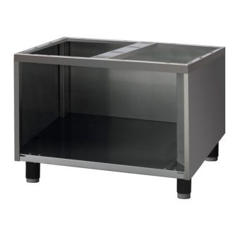   RM GASTRO REDFOX P 60 L Készüléktartó elem, 3 oldalról zárt, ajtók nélkül, lábakon álló, 660mm (600-as főzősorhoz)