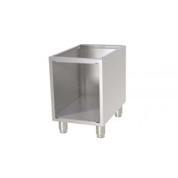   RM GASTRO P 740 Készüléktartó elem, 3 oldalról zárt, ajtó nélkül, lábakon álló, 400mm (700-as főzősorhoz)