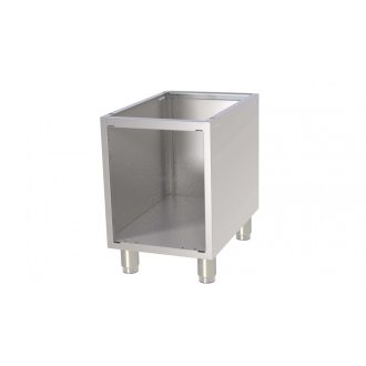   RM GASTRO P 740 Készüléktartó elem, 3 oldalról zárt, ajtó nélkül, lábakon álló, 400mm (700-as főzősorhoz)
