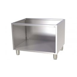  RM GASTRO P 780 Készüléktartó elem, 3 oldalról zárt, ajtók nélkül, lábakon álló, 800mm (700-as főzősorhoz)