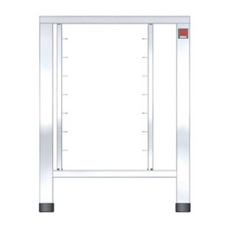   TECNOEKA EKTS 423 Rozsdamentes acél készüléktartó asztal, tálcatartóval, Tecnoeka EKF 423*, 443*, 523* sütőkhöz