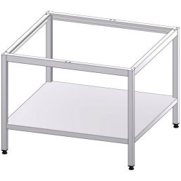   Készüléktartó elem, minden oldalról nyitott, alsó polccal, 800x900x600mm – GASZTROMETÁL SE908