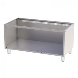   RM GASTRO P 7120 Készüléktartó elem, 3 oldalról zárt, ajtók nélkül, lábakon álló, 1200mm (700-as főzősorhoz)