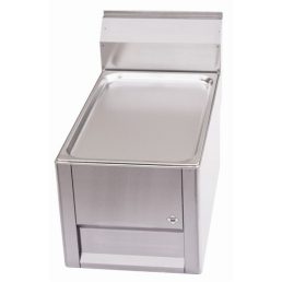   RM GASTRO REDFOX PP 30 L Semleges munkaasztal, főzősorba építhető, 330mm (600-as főzősorhoz)