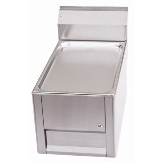   RM GASTRO REDFOX PP 30 L Semleges munkaasztal, főzősorba építhető, 330mm (600-as főzősorhoz)