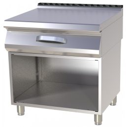   RM GASTRO PP 780 Semleges munkaasztal fiókkal, nyitott tárolóval, főzősorba építhető, 800mm (700-as főzősorhoz)