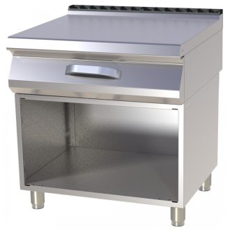   RM GASTRO PP 780 Semleges munkaasztal fiókkal, nyitott tárolóval, főzősorba építhető, 800mm (700-as főzősorhoz)