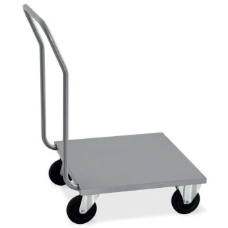   Platós raktári kézikocsi, rozsdamentes, 60x60cm-es platómérettel, 200kg terhelhetőséggel – METALCARRELLI 1895-F