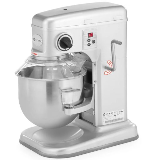 HENDI 222829 Habverő dagasztó krémkeverő gép, asztali, 7 literes üsttel