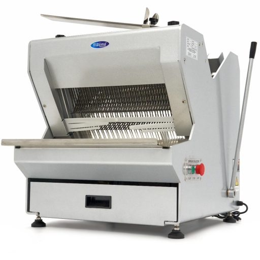 Maxima 09373003 Asztali kenyérszeletelő gép, félautomata, 13 mm szeletvastagsággal