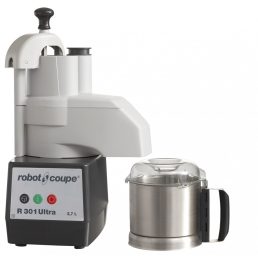   ROBOT-COUPE R301 Ultra Kutter + Zöldségszeletelő 3,7 literes rozsdamentes tartállyal, 650W