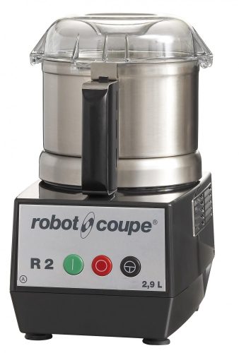 ROBOT-COUPE R2 Kutter polikarbonát motorblokkal és rozsdamentes acél 2,9 literes tartállyal, egy sebesség