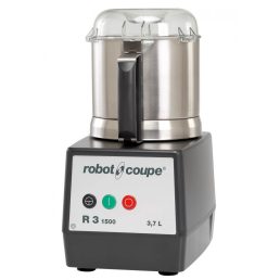   ROBOT-COUPE R3-1500 Kutter polikarbonát motorblokkal és rozsdamentes acél 3,7 literes tartállyal, 1500 ford/perc