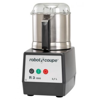  ROBOT-COUPE R3-1500 Kutter polikarbonát motorblokkal és rozsdamentes acél 3,7 literes tartállyal, 1500 ford/perc