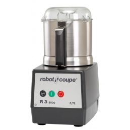   ROBOT-COUPE R3-3000 Kutter polikarbonát motorblokkal és rozsdamentes acél 3,7 literes tartállyal, 3000 ford/perc