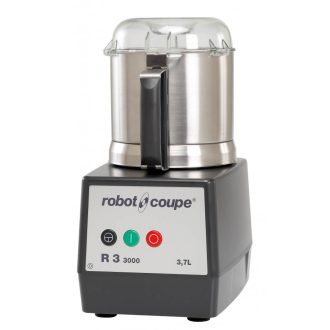   ROBOT-COUPE R3-3000 Kutter polikarbonát motorblokkal és rozsdamentes acél 3,7 literes tartállyal, 3000 ford/perc