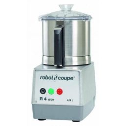   ROBOT-COUPE R4-1 V Kutter rozsdamentes motorblokkal és 4,5 literes tartállyal, egy sebesség