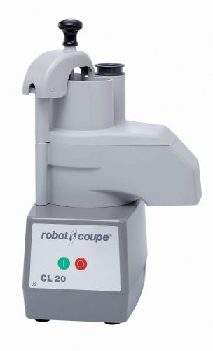 ROBOT-COUPE CL20 Zöldségszeletelő, kb 50 kg/h teljesítménnyel (kockázó és hasáb vágó funkció nélkül)