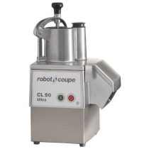   ROBOT-COUPE CL 50 Ultra Zöldségszeletelő gép kb. 150 kg/h teljesítménnyel, rozsdamentes motorburkolattal