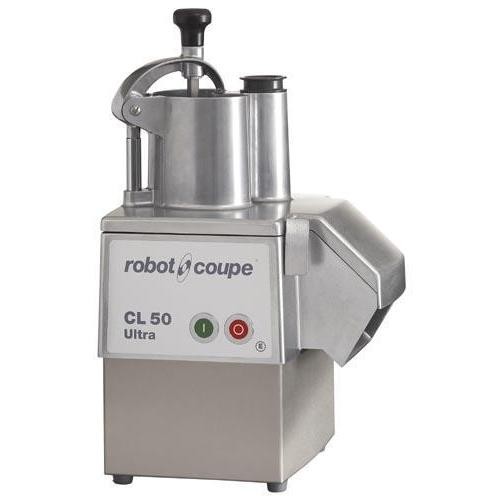 ROBOT-COUPE CL50 Ultra Zöldségszeletelő gép kb. 150 kg/h teljesítménnyel, rozsdamentes motorburkolattal