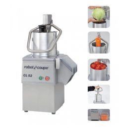   ROBOT-COUPE CL52 (400 V) Zöldségszeletelő gép kb 250 kg/h telj., nagyméretű betöltővel, 400V