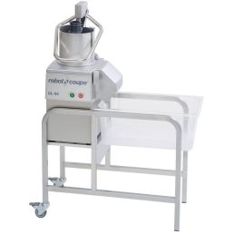   ROBOT-COUPE CL55 Pusher Feed-Head Zöldségszeletelő manuális betöltő fejjel, 2 sebesség, kb 400kg/h telj., állvánnyal