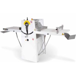   Szalagos tésztanyújtó gép, állványos, elektromos, 500mm-es hengerekkel, 1200mm szalaghosszal – EPL PM500-1200