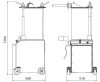 Hidraulikus hurkatöltő - kolbásztöltő, 45 literes – VINS/45 400V