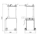 Hidraulikus hurkatöltő - kolbásztöltő, 45 literes – C/E SF 45 400V