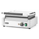 HENDI 263662 Kontakt grill felül bordázott, alul sima sütőfelülettel "Pannini" változat