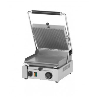   RM GASTRO REDFOX PS 2010 L Kontakt grill sütő, elektromos, alul sima felül bordázott 260x240mm méretű sütőfelülettel