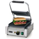 HENDI 263501 Kontakt grill szimpla sütőfelülettel, alul-felül bordázott kialakítással