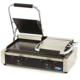   Maxima MCG-BIG-SM Dupla kontakt grill, alul-felül sima öntöttvas sütőlapokkal