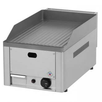   RM GASTRO REDFOX FTR 30 G Szeletsütő lap bordázott sütőfelülettel 32x48cm, gázüzemű, asztali.