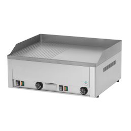   RM GASTRO REDFOX FTHR 60 E Sütő lap 1/2 sima, 1/2 bordázott lappal 65x48cm, elektromos, asztali kivitel.