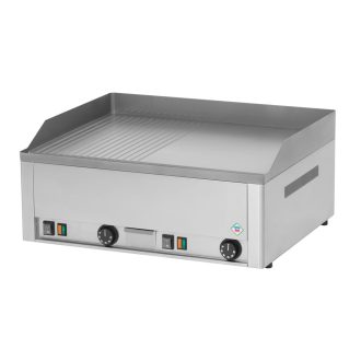   RM GASTRO REDFOX FTHR 60 E Sütő lap 1/2 sima, 1/2 bordázott lappal 65x48cm, elektromos, asztali kivitel.
