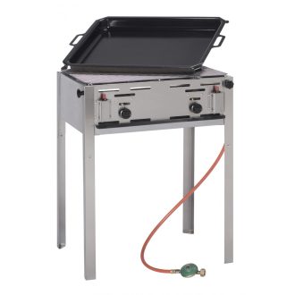   HENDI 154717 Pecsenyesütő gázgrill, lábakon álló, grillráccsal és 590x480mm-es pecsenye tállal