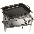 HENDI 154717 Pecsenyesütő gázgrill, lábakon álló, grillráccsal és 590x480mm-es pecsenye tállal