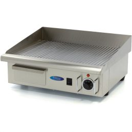   Maxima 09300070 Szeletsütő lap, elektromos, 55x35cm-es bordázott rozsdamentes acél sütőfelülettel