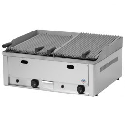   RM GASTRO REDFOX GL 60 G Lávaköves grill, dupla, gázüzemű (8kW) asztali