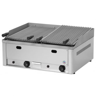   RM GASTRO REDFOX GL 60 GS Lávaköves grill, dupla, gázüzemű (13kW) asztali