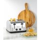   HENDI 261187 Kenyérpirító toaster, 4 szelet kenyérhez, többfunkciós