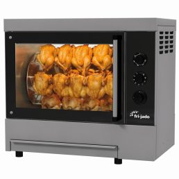   Fri-Jado TG-4 Asztali grillcsirke sütő 16 db csirkéhez, elektromos, tekerőgombos vezérléssel
