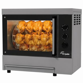   Fri-Jado TG-4 Asztali grillcsirke sütő 16 db csirkéhez, elektromos, tekerőgombos vezérléssel
